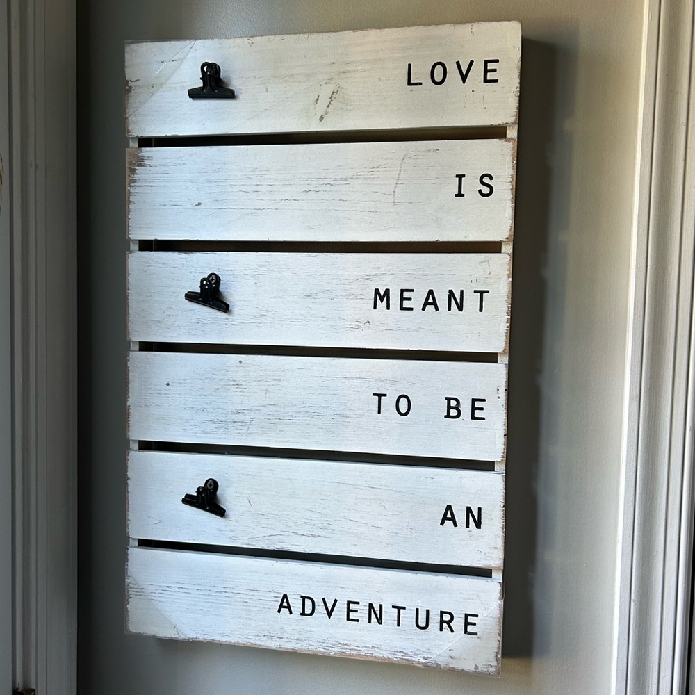 Love Is Meant To Be An Adventure Wall Decor